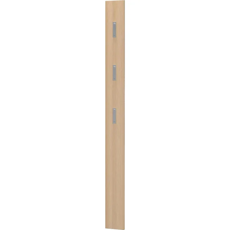 Germania Garderobenpaneel 3348-653, mit DREI ausklappbaren Kleiderhaken, in Lindberg-Eiche-Nachbildung, 15 x 170 x 4 cm (BxHxT)
