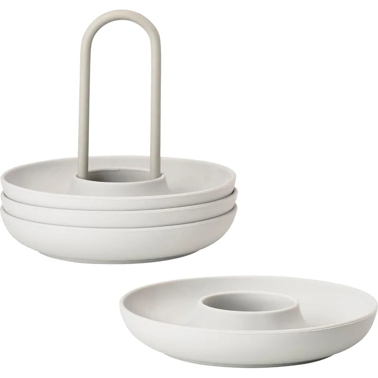 Zone Denmark Eierbecher 4er-Set grau