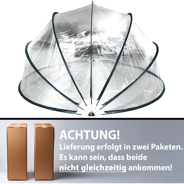 Miganeo Deluxe Cabrio Dome für Pools bis 366x132 cm | 240 cm hoch – Bild 6
