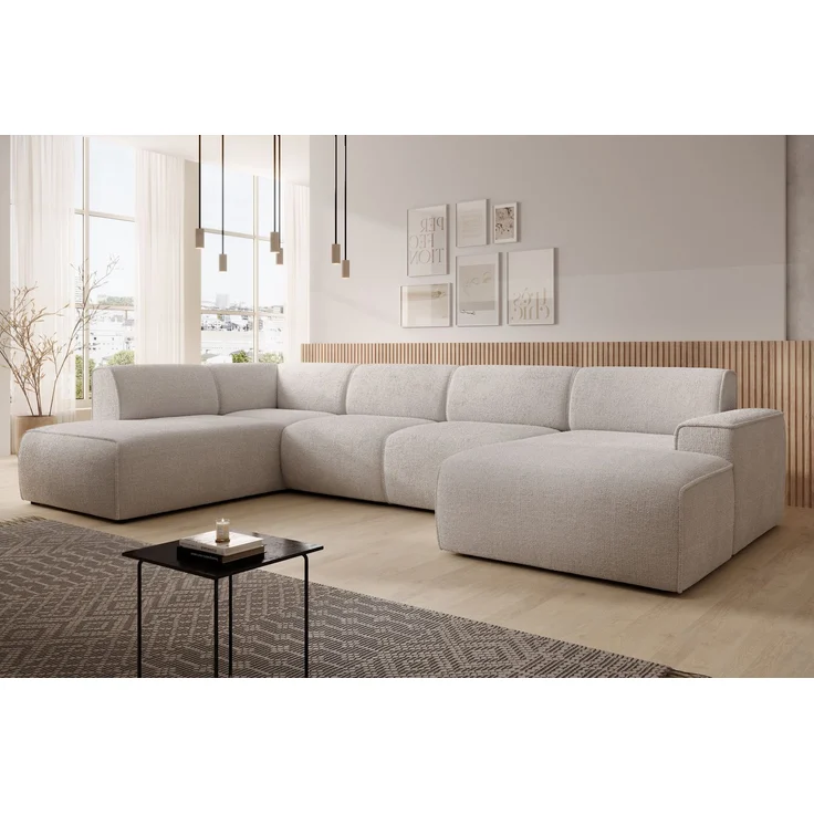 AX LIVING XXL Sofa U Form Didim Creme 378cm breit modern & großzügig L – Bild 1