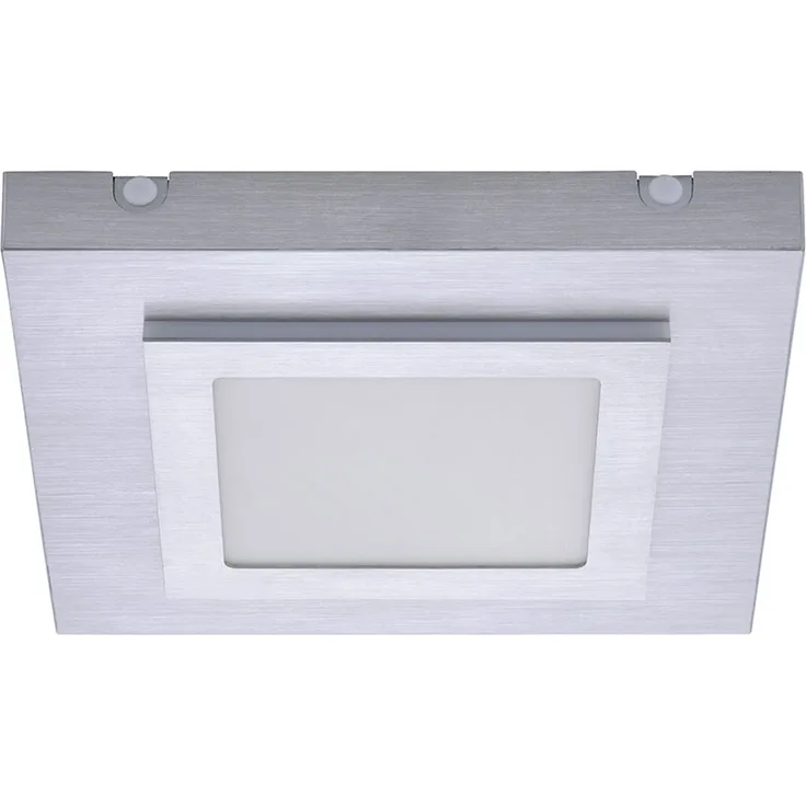 LED Deckenleuchte, Aluminium, silber, warmweiß, L 30 cm