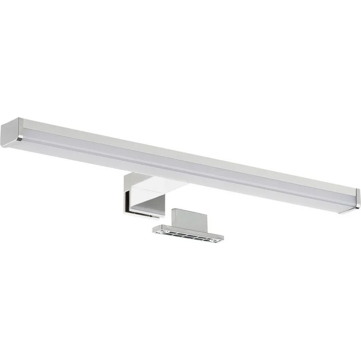 SEBSON Spiegelleuchte LED Spiegellampe Bad 40cm, Aufbauleuchte 400 x 97 x 44 mm, Klemmleuchte, LED, neutralweiß, Montage an Schrank und Spiegel möglich, 4000K, IP44, Aluminium, 9W – Bild 1