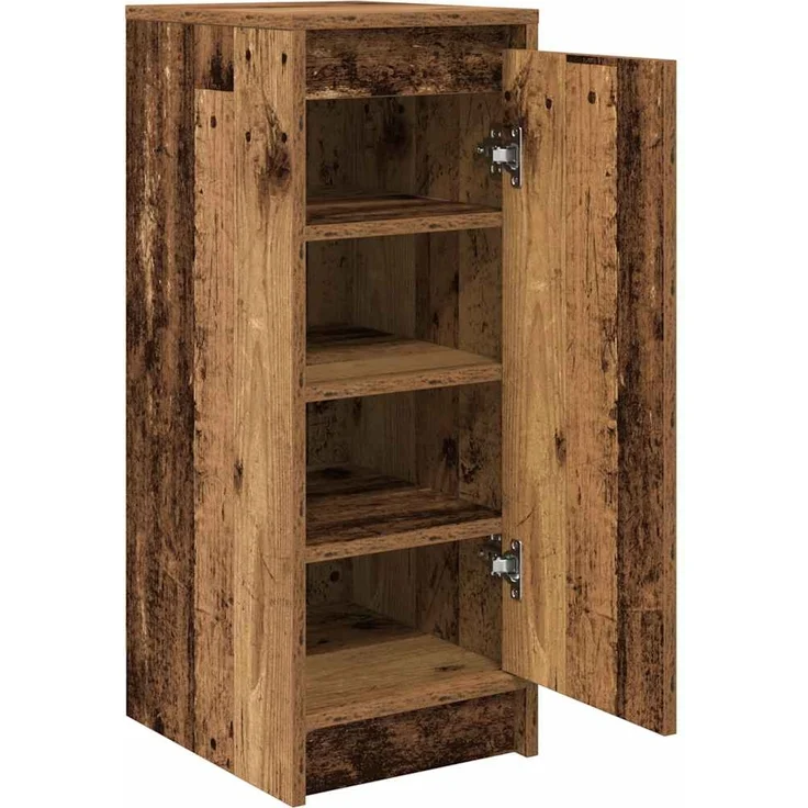 vidaXL Schuhschrank Altholz-Optik 29,5x34x76 cm Holzwerkstoff 861866 – Bild 4