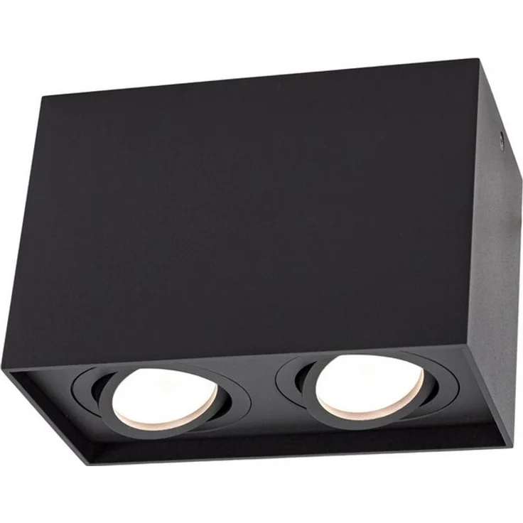 Deckenspots schwarz 2-Flg DUO 2XGU10 IP20 rechteckig schwenkbar – Bild 3