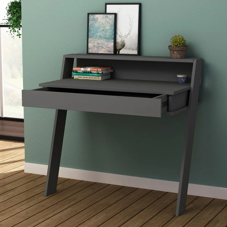 Skye Decor 'Cowork Working Table - Anthracite' Schreibtisch, Anthrazit, 94 x 91 x 50 cm – Bild 2