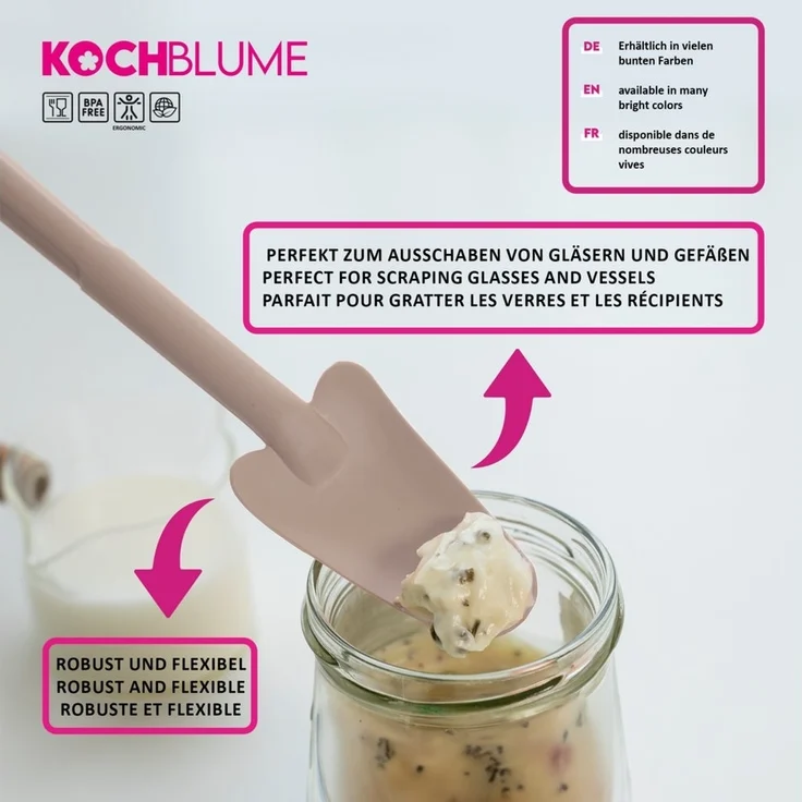 Kochblume Restelöffel 31 cm taupe – Bild 3