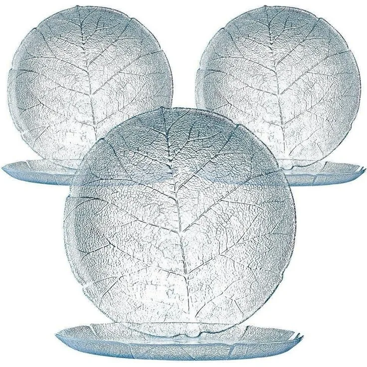 6er Set Teller Aspen 19cm Glas Dessertteller