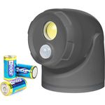 Northpoint LED Wandstrahler LED Batterie Spot Strahler Flutlicht Bewegungsmelder inkl. D-Batterien