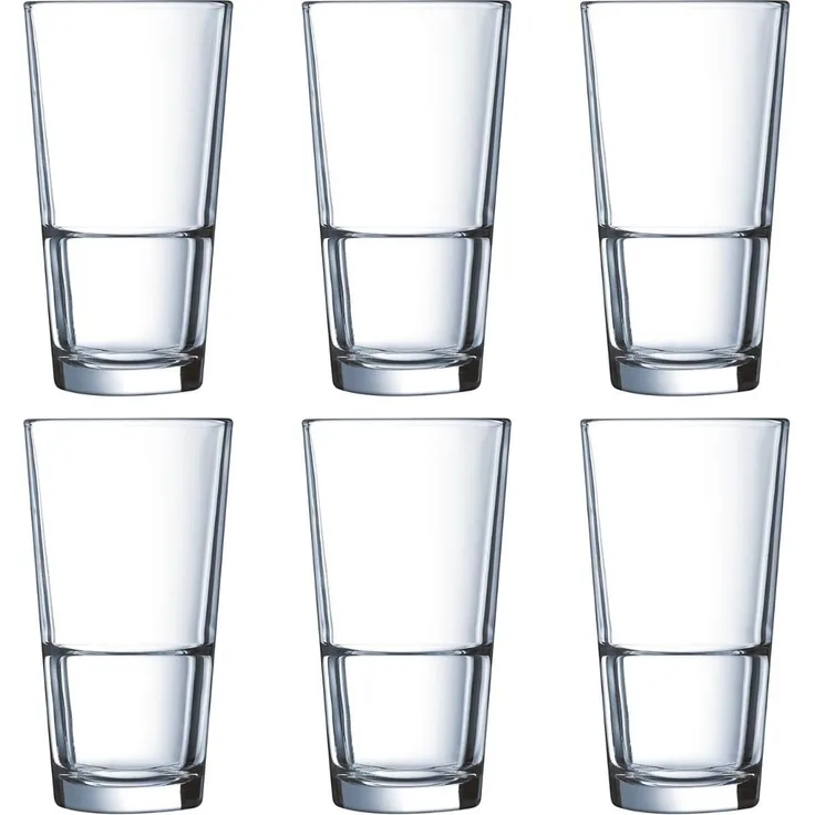 Gläserset Arcoroc Stack Up 6 Stück Durchsichtig Glas (29 Cl)