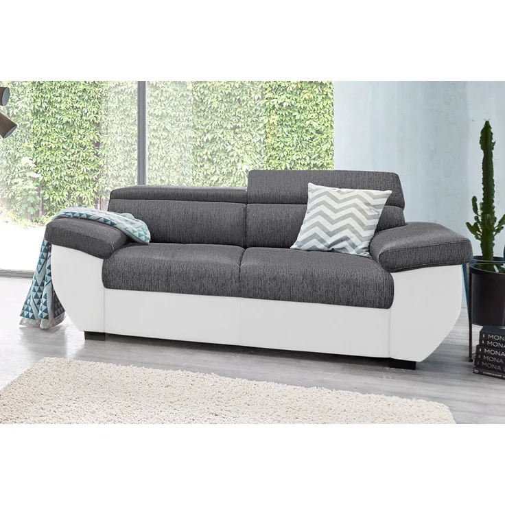 COTTA 2-Sitzer Speedway, Big-Sofa mit Kopfteilverstellung