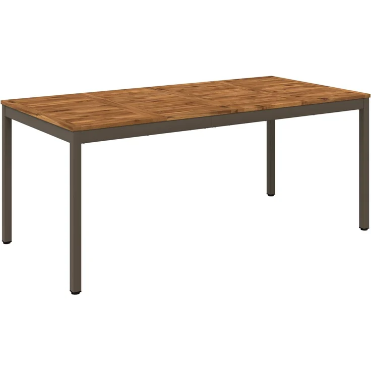 vidaXL Gartentisch NAARDEN Natur und Kaffee 147 x 88,5 x 75 cm 901324 – Bild 2