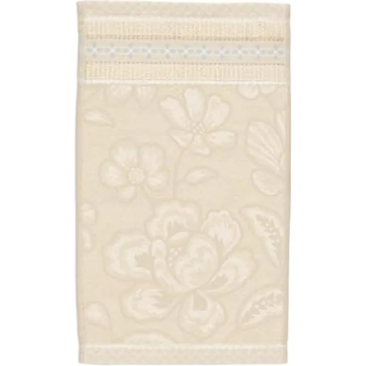 PiP Studio Badaccessoire-Set Jasmin Jaquard Gästehandtuch sand 30x50cm (1 Stück)