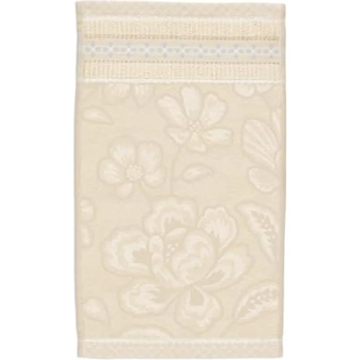 PiP Studio Badaccessoire-Set Jasmin Jaquard Gästehandtuch sand 30x50cm (1 Stück) – Bild 1