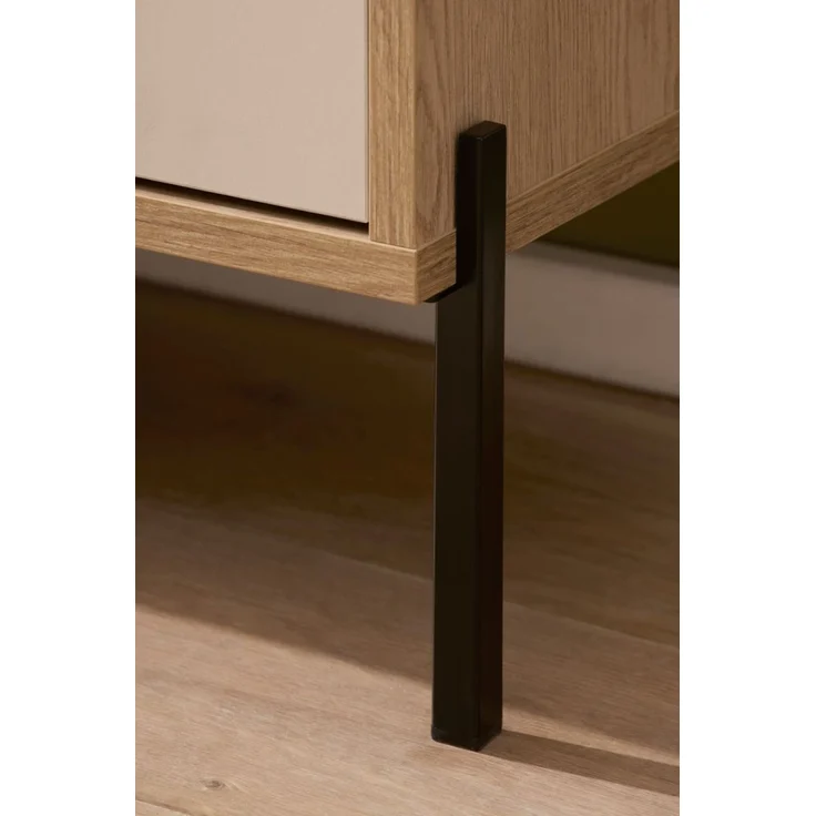 Regalschrank Ingar in Kaschmir und Eiche 105 x 160 cm – Bild 5