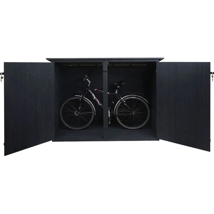MCW Fahrradbox MCW-H60 (1 St), Stabiles Gehäuse, Schutz vor Wind + Wetter, Platzsparend, abschließbar – Bild 3