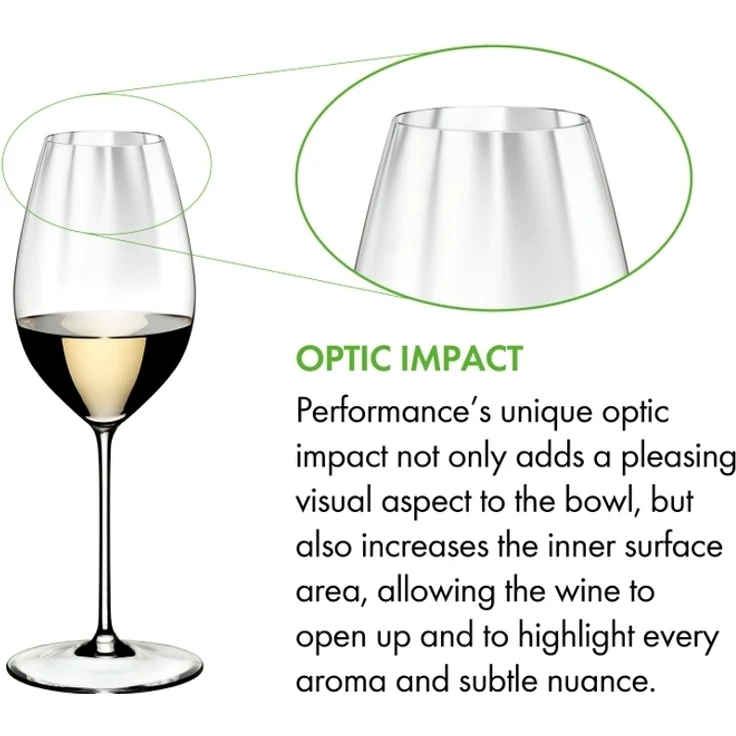 Riedel PERFORMANCE Sauvignon Blanc Glas 2er Set + Poliertuch – Bild 2