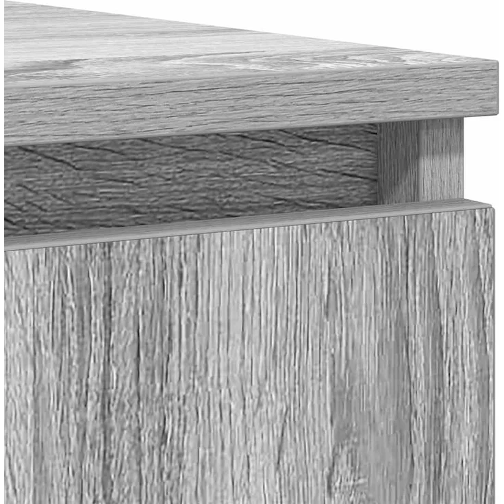 vidaXL Sideboard mit Schubladen Grau Sonoma 100,5x35x98,5 cm 3328458 – Bild 9
