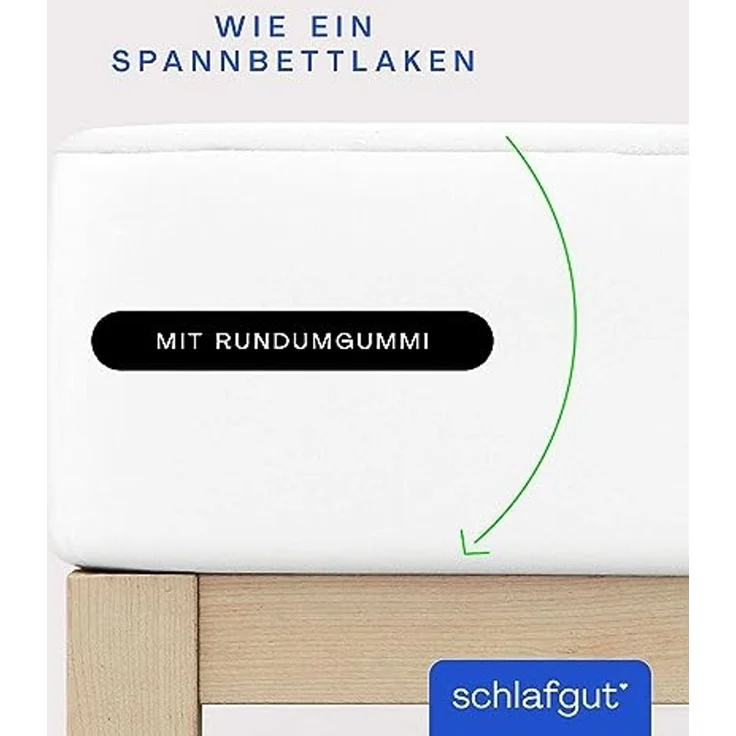 Matratzenauflage Baselayer Matratzenschutz Comfort Schlafgut, Wie ein Spannbettlaken – Bild 5