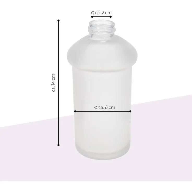 Bad-Serie PIAZZA & LUCENTE - Ersatz Seifenspenderglas, aus satiniertem Glas – Bild 7