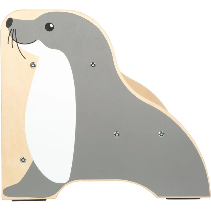 Small Foot Tritthocker Seehund „Wildlife“ aus Holz, Stabiler und Rutschfester Hocker im Seehund-Design, bis max. 150 kg, für Kinder ab 2 Jahren, 12669 – Bild 3
