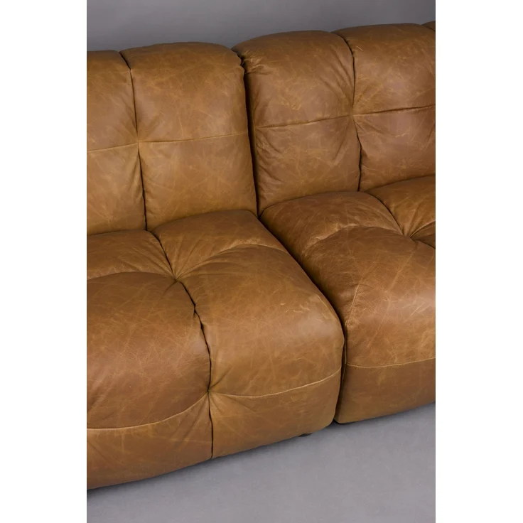 HACKMAN 4,5-Sitzer Sofa Echtleder Cognac von DUTCHBONE – Bild 5