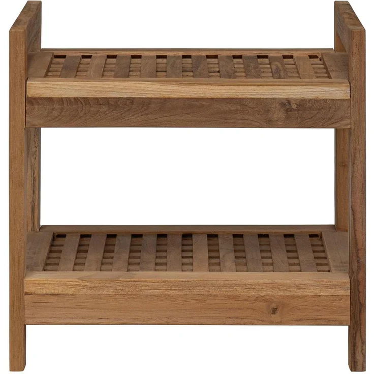 vidaXL Badregal Natur 45 x 30 x 45 cm Massivholz Teak 42024275 – Bild 3