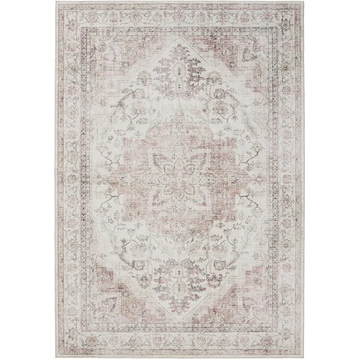 benuta Teppich George, rechteckig, Höhe: 5 mm, Vintage-Look, Kurzflor, Teppich Wohnzimmer, Schlafzimmer, Waschbar