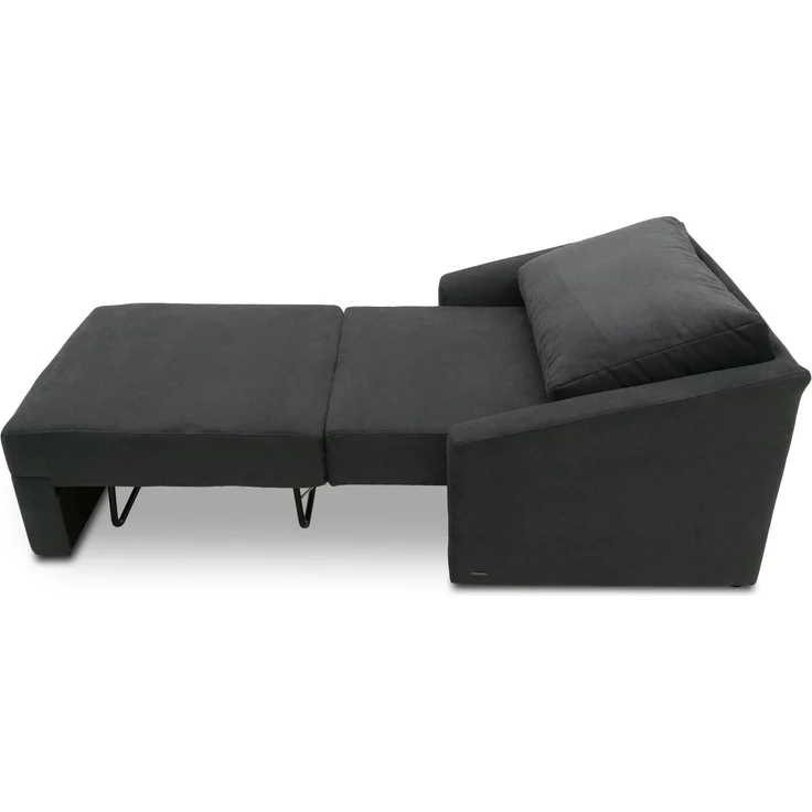 DOMO. collection Sessel Relax Box, Polstersessel mit Boxspringfederung und Schlaffunktion, Armsessel, Cocktailsessel, Loungesessel, 108 x 96 x 86 cm (BxTxH), dunkelgrau – Bild 10