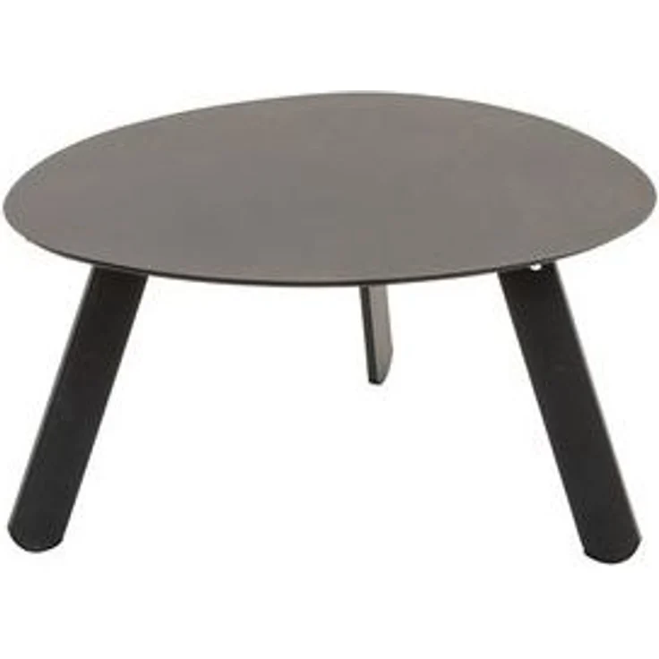 habeig Gartentisch Ovaler Beistelltisch aus Stahl, 74x60x36cm, Belastbar bis 25kg, aus Metall – Bild 6