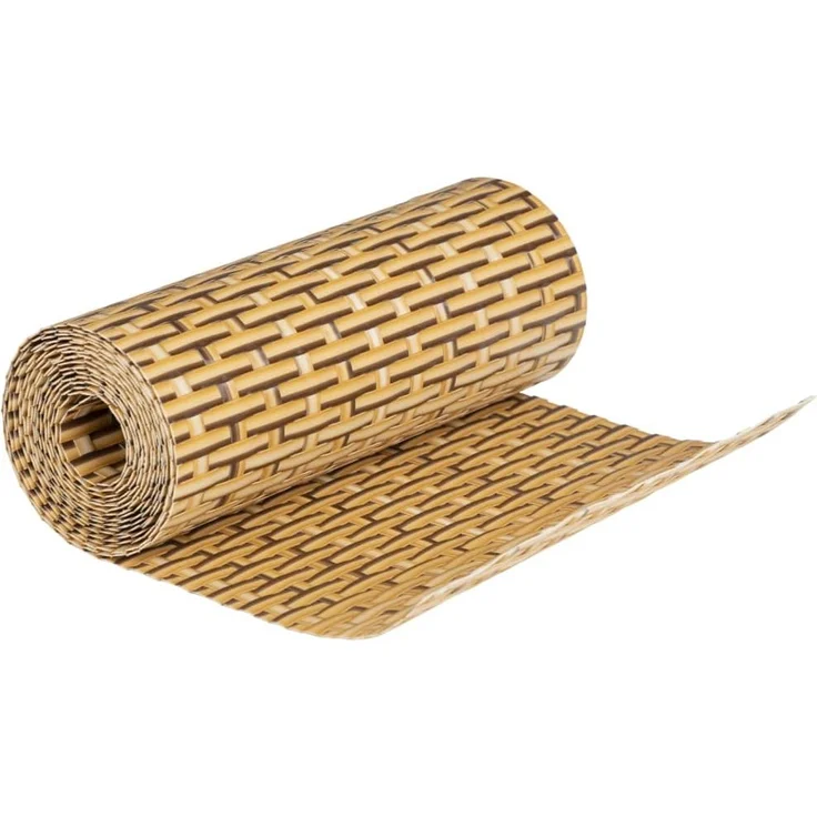 vidaXL Balkon-Sichtschutze 10 Stk. Hellbraun 255x19 cm Poly Rattan 156317 – Bild 4