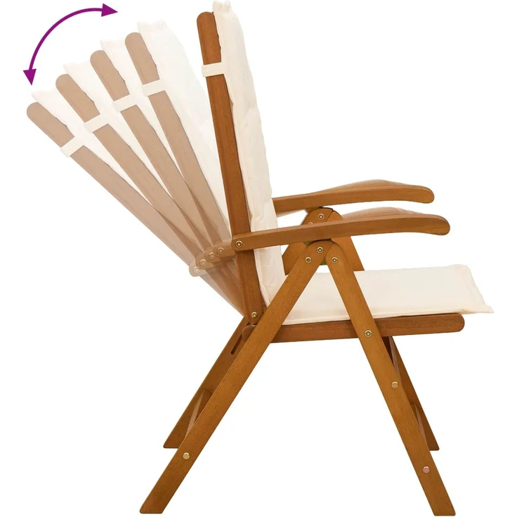 vidaXL Liegestühle für den Garten 2 stk. Natur Massivholz Akazie 42041427 – Bild 8