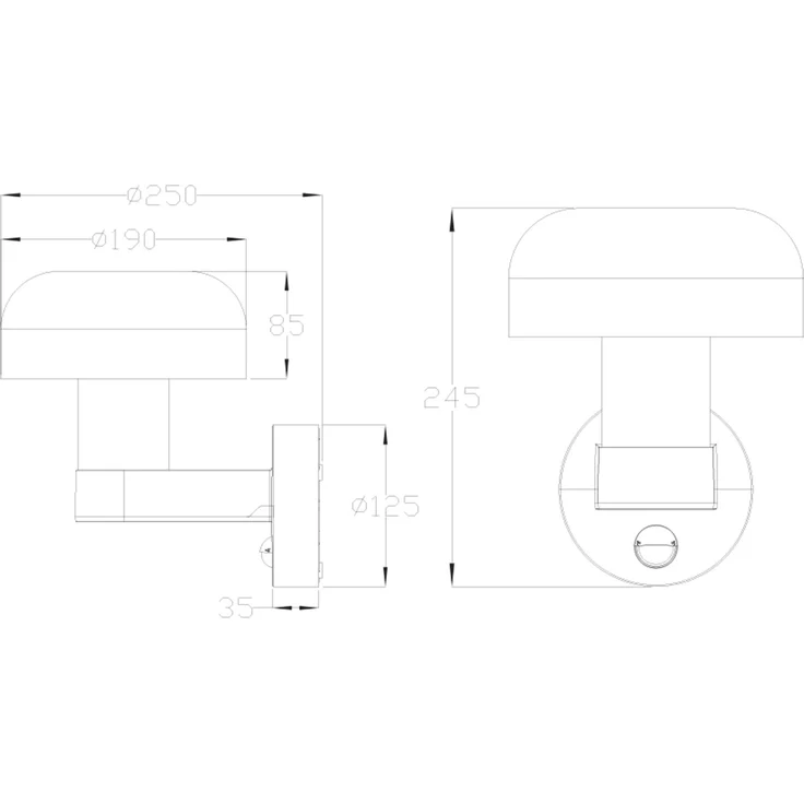 Außenwandleuchte FRASER Betonoptik mit Bewegungsmelder, H: 24cm – Bild 10