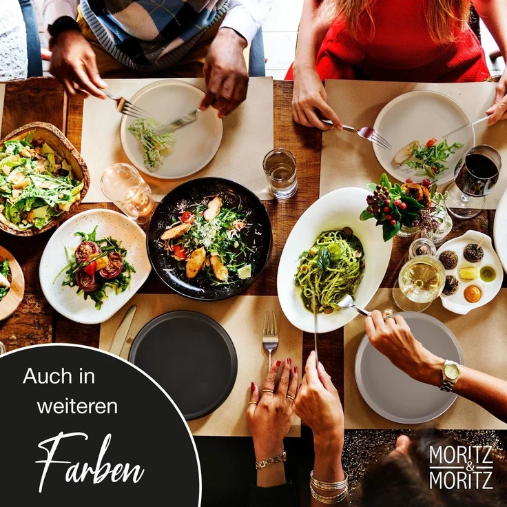 Moritz & Moritz NORDIC 18tlg Geschirrset Taupe – Bild 7