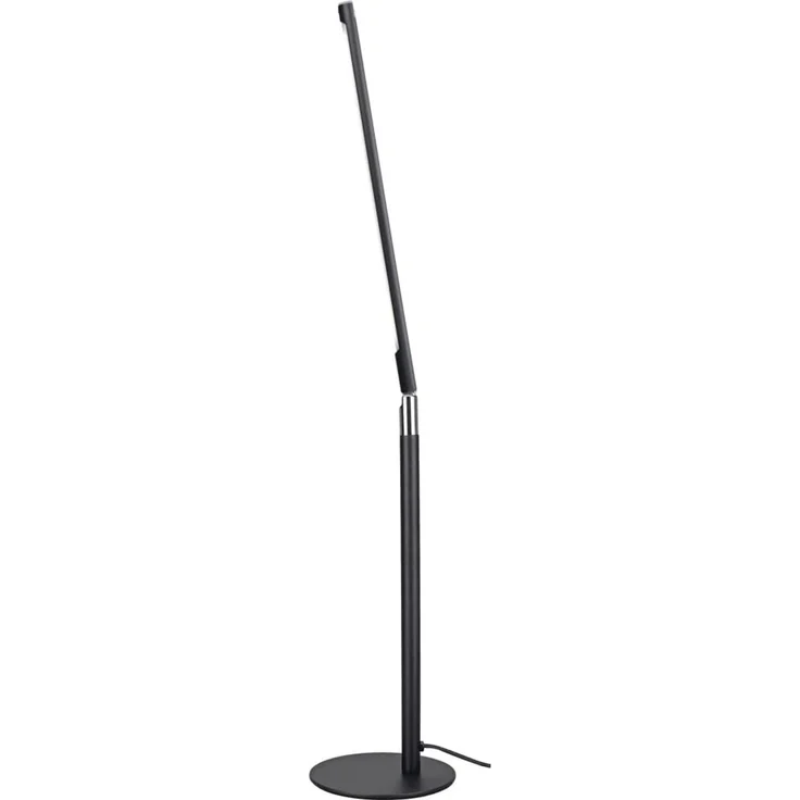MeLiTec LED Schreibtischlampe LED-Schreibtischleuchte T186-2 schwarz mit Chrom-Applikationen, LED fest integriert, Einstellbar in 3 Stufen, 50.000 Schaltzyklen möglich, schwenkbar, dimmbar – Bild 4