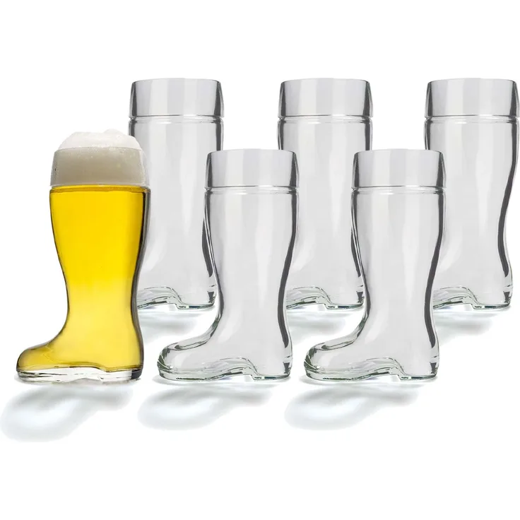 Stölzle Oberglas Stiefel Bierglas 1,0 l 6er Set