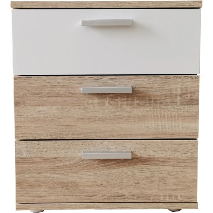HTI-Line Nachtkommode Nachtschrank Nina mit 3 Schubladen (Stück, 1 St, 1 Nachtschrank), Nachttisch Nachtkommode Nachtkonsole – Bild 1