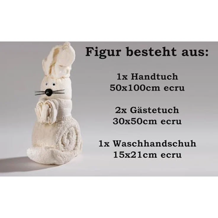 JACK Handtuch Set Frottier Geschenk Set viele Modelle Handarbeit Origami Gästetuch, (1-St), Waschhandschuh, gefaltete Tiere, tolle Geschenkidee – Bild 4