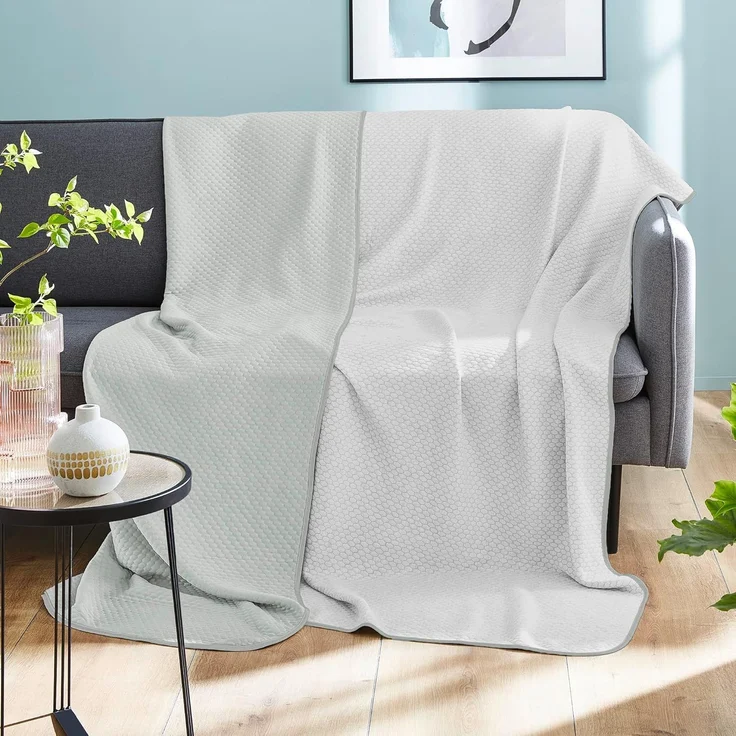 IBENA Sommerdecke SOMMERDECKE BL 150x200 cm grau – Bild 2