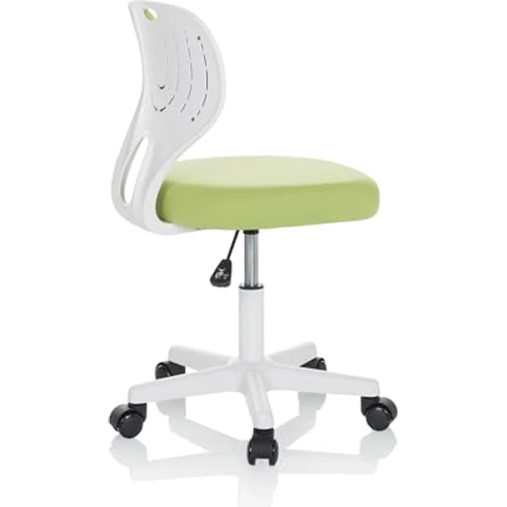 hjh OFFICE Kinder Schreibtischstuhl KIDDY TOP W Kinderbürostuhl Stoff Drehstuhl, mitwachsend, Grün, 736427 – Bild 6