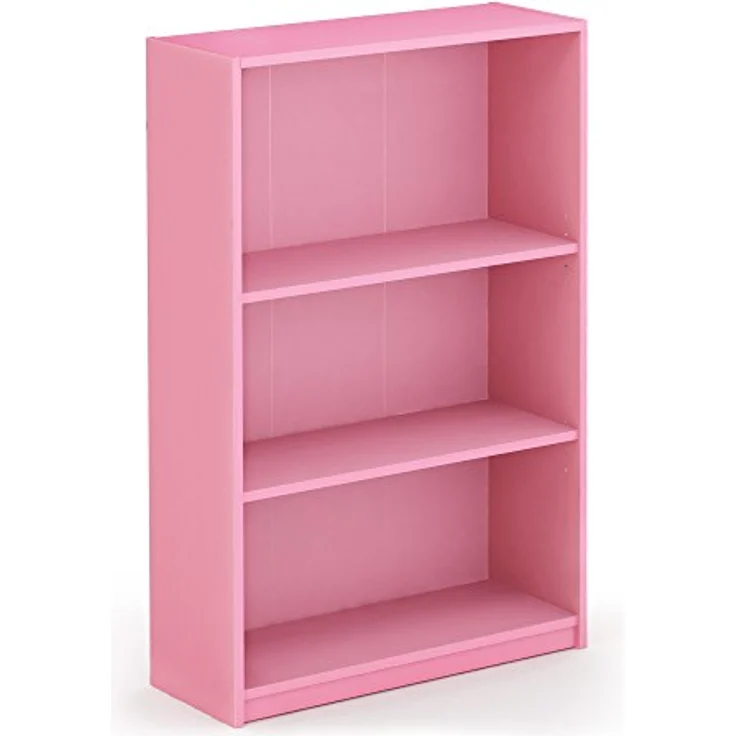 Furinno JAYA Einfaches Bücherregal, Rosa, 24. 13x24. 13x102. 36 cm – Bild 7