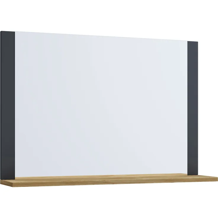 VCM Badmöbel Spiegel Lendas 916699 Anthrazit / Honig-Eiche H. 55 x B. 60 x T. 17 cm