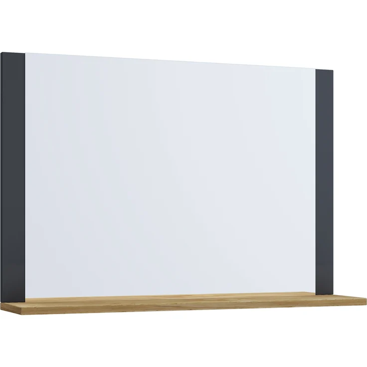 VCM Badmöbel Spiegel Lendas 916699 Anthrazit / Honig-Eiche H. 55 x B. 60 x T. 17 cm – Bild 1