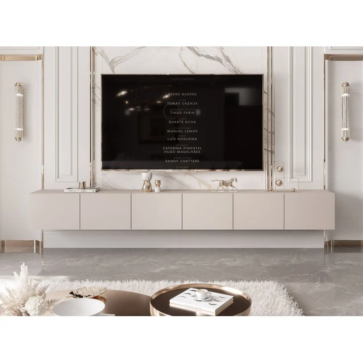 yourhouse24 Lowboard TV ANGEL 300 mit LED-Beleuchtung – Griffloses Design – Bild 3