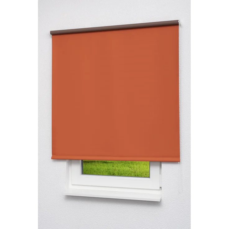 Lysel Outlet - Verdunkelungsrollo Shiny Rostorange, (B x H) 102.50cm x 175cm in orange/rostorange – Bild 1