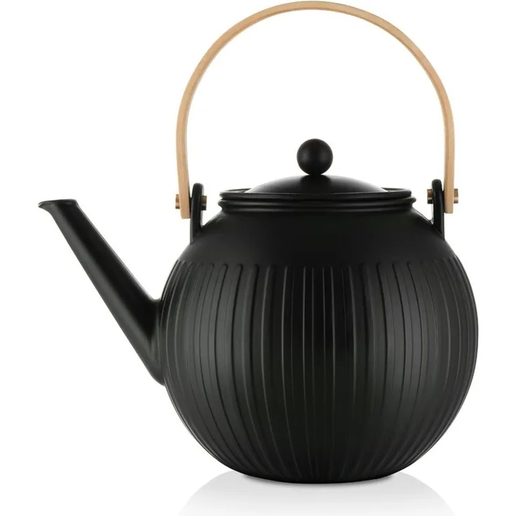 Bodum Duoro Teekanne 1,5 Liter Teepresse aus Porzellan und Edelstahlfilter