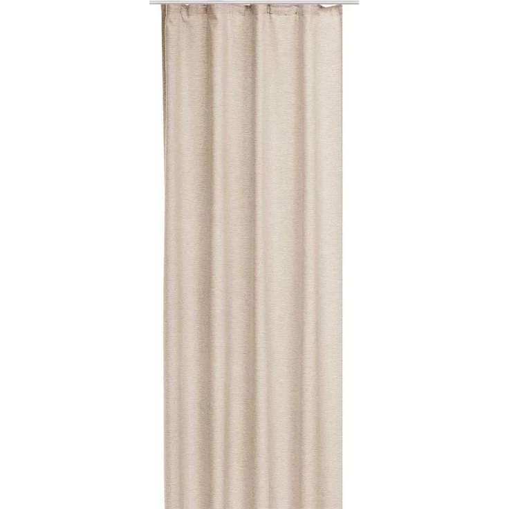 Bestlivings Vorhang (1 St), Kräuselband, blickdicht, Gardine 140x245cm - Leinen Optik - Schlaufen / Kräuselband – Bild 5
