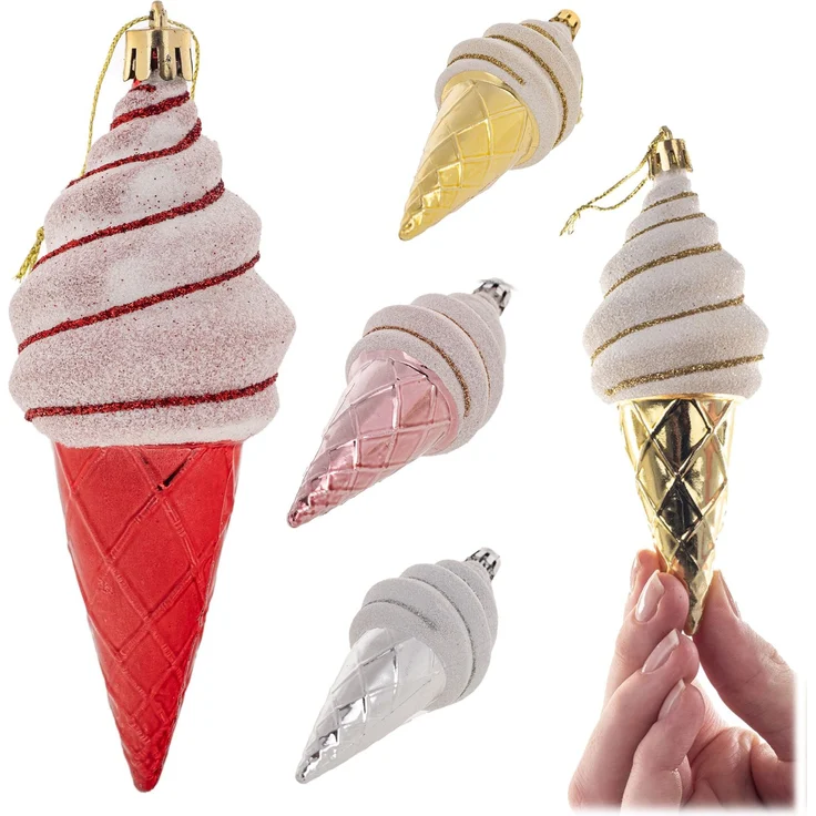 KADAX Set Abos Christbaumschmuck, 4 Stück Eis – Bild 1