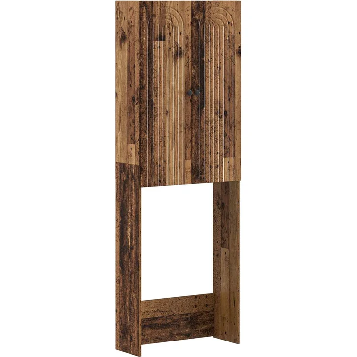 vidaXL Toilettenschrank ALKMAAR Altholz 66 x 25,5 x 190 cm 896263 – Bild 1