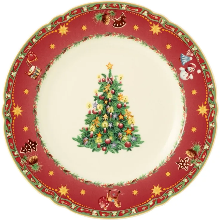 Speiseteller rund 25 cm Marieluise Weihnachtsnostalgie Seltmann Weiden Speiseteller - MikrowelleBackofen geeignet, Spülmaschinenfest