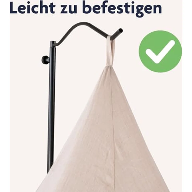 Julius Zöllner Baldachin Betthimmel Voile sand – Bild 6